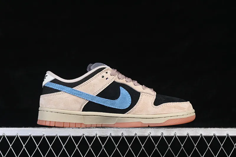 All categories Nk SB Dunk series Nk SB Dunk Low low-top sneakers Nike SB Dunk Low khaki black and blue hook low-top casual sneakers HJ0367-200